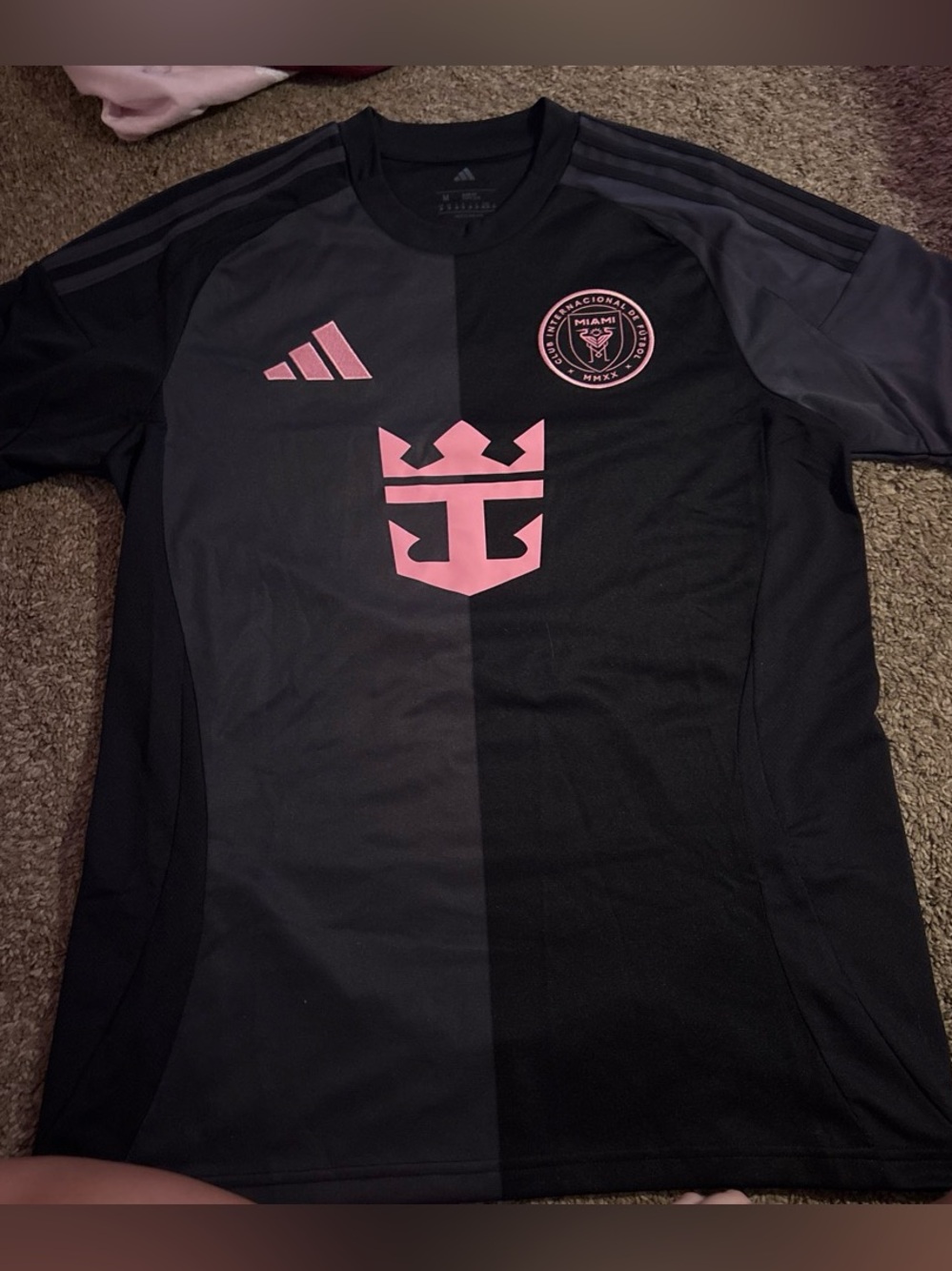 Adidas Miami messi Black/Pink Soccer Jersey